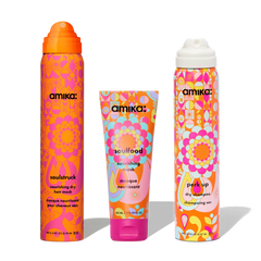 travel-sized soul-utions soulstruck, perk up dry shampoo + soulfood travel haircare set